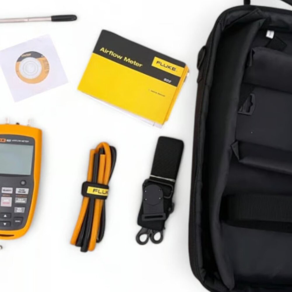 Fluke 922 Kit HVAC Pressure Air Flow Meter Micromanometer